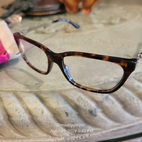 New Tory Burch TY 2107 Dark Tortoise Plastic Square Eyeglasses Designer #62 - Picture 16 of 17